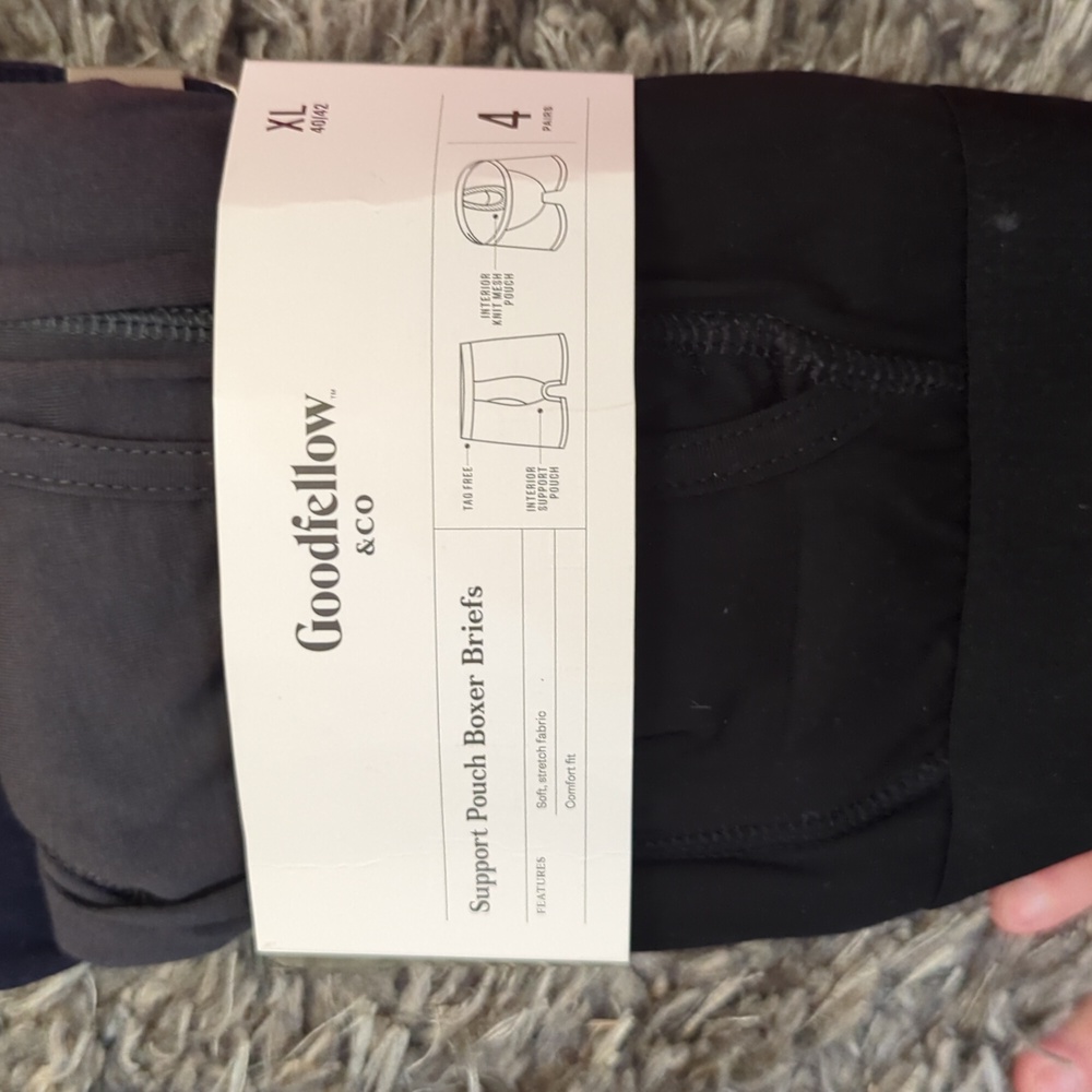 Goodfellow & Co men's support pouch boxer briefs 4 pack - Picture 4 of 4